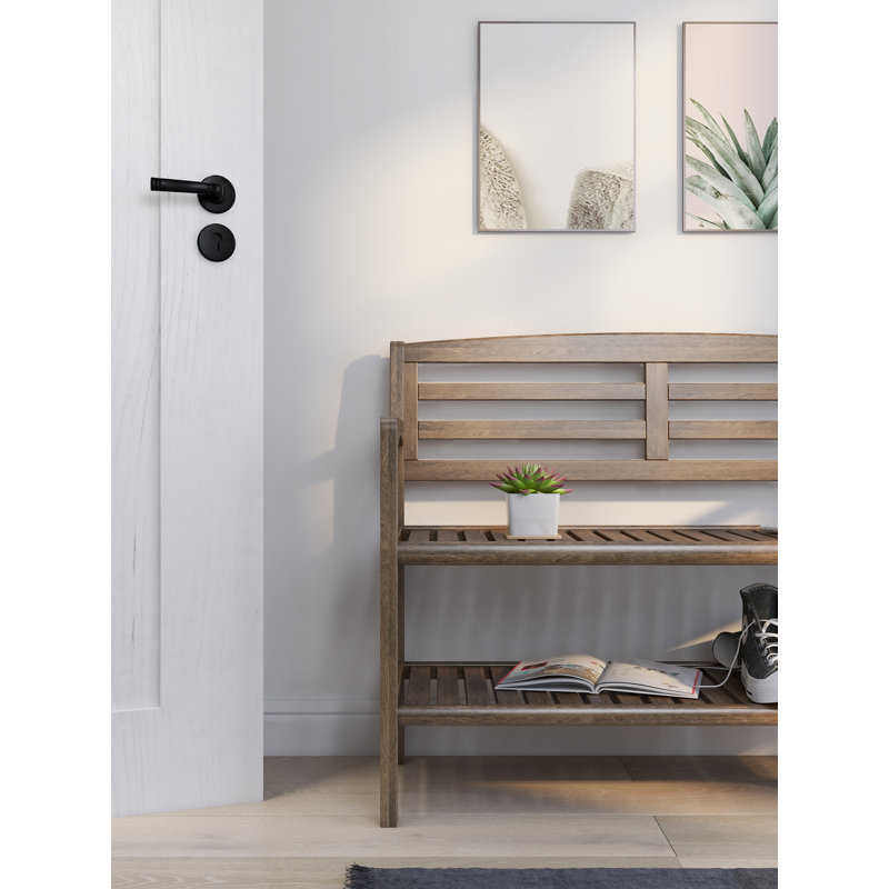 Red Barrel Studio® Hales Solid Wood Storage Bench & Reviews Wayfair